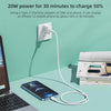 REMAX RC-068i PD 20W Type-C / USB-C to 8 Pin High Elastic TPE Fast Charging Data Cable, Length: 1m(Blue)