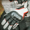 BSDDP RHA0119 Motorcycle Breathable Sheepskin Glove, Size: L(White)