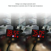 Compact LED Digital Display Time Voltmeter, Specification: 3 in 1 Red