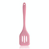 One-piece High Temperature Resistant Silicone Non-stick Spatula Kitchen Kitchenware Leak Shovel(Pink)