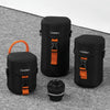 Cwatcun D157 DSLR Camera Lens Barrel Shockproof Thickened Digital Lens Bag Flip Lens Pouch, Color: Large Black