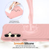 For Samsung Galaxy S25+ 5G Wave Texture MagSafe Magnetic Liquid Silicone Phone Case(Pink)