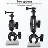 Extended Version 360 Rotation Adjustable Action Camera Bike Motorcycle Handlebar Holder (Black)