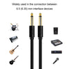 0.5m JINGHUA 6.5mm Audio Cable Male to Male Microphone Instrument Tuning Cable