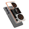 For Samsung Galaxy S25 Ultra 5G Electroplating Marble Dual-side IMD Phone Case(Retro Radio)