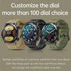 K56 Pro 1.39 inch Smart Silicone Strap Wristband Support Heart Rate Monitoring / Blood Pressure Monitoring(Khaki)