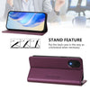 For Samsung Galaxy A04 Core RC01 Dual-Folded Magnetic Suction RFID Leather Phone Case(Violet)