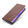 For Oppo Reno5 5G AZNS Magnetic Calf Texture Horizontal Flip Leather Case with Card Slots & Holder & Wallet(Dark Brown)