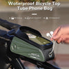 WEST BIKING Bicycle Bag EVA Hard Shell Front Beam Bag Mobile Phone Waterproof Upper Tube Bag Mountain Bike Riding Equipment, Size: 1.7L(Future Gray)