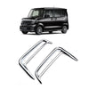 For Honda 2023 N-BOX Custom JF5/JF6 Right-hand Drive Bumper Fog Lamp Decorative Frame