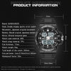 SANDA 6025 Dual Time Digital Display Luminous Calendar Waterproof Multifunctional Men Sports Quartz Watch(Black Green)