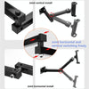 Wall Mount Tablet Cell Phone Stand Long Arm Stretchable Holder for 4-13 Inch Devices(3 Sections)