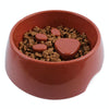 Slow Feeder Dog Bowl, Anti-Choking Pet Bowl, Brown, 22cm