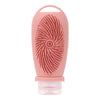 100ml Shower Bath Brush Dispenser Bottle Travel Portable Shampoo Cosmetic Lotion Dispenser Bottle(Dark Pink)