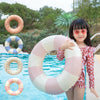 Thickened Children Swimming Ring Inflatable Underarm Ring 66cm(Striped Blue)