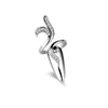Diamond Nail Cap Jewelry Open Ring, Color: Silver Little Finger