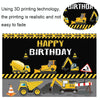 1.2m x 0.8m Construction Vehicle Series Happy Birthday Photography Background Cloth(12200968)
