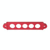A8681-02 5-hole Car Aluminum Alloy Battery Mounting Bracket(Red)