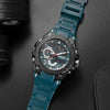 SMAEL 8060 Waterproof Sports Alloy Men Watch Luminous Display HD Mirror Watch(Silver)
