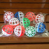 Cat & Small Pet Play Balls with Bell - 4cm Colourful Rattle Toys