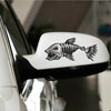 10 PCS Horror Skeleton Shark Fishing Daren Cover Scratch Reflective Waterproof Personality Body Sticker 15*6cm