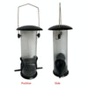 Automatic Hanging Bird Feeder - Black - Steel & Plastic