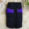 Dog Vest, 5XL Purple, Cotton Ski Suit (68cm Chest, 60cm Back)