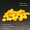 100pcs Small Floating Water Soft Bait Corn Flavor Fake Bait