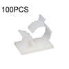 100 PCS Y-2225 Adjustable Self-Adhesive Wire Fixing Cable Organizer(White)