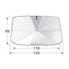 Car Retractable Sunshade Sunscreen Heat Insulation Front Windshield Sunshade, Small Size