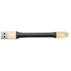 IVON CA90 2.4A USB to 8 Pin Portable Data Cable with Ring, Length: 14.5cm(Champagne Gold)