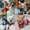 Cotton Plaid Dog Shirt, Green, L (45-52cm) - Summer Breathable