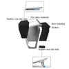 Metal Foldable Heightening Back Sticker Laptop Cooling Bracket(Silver + Black)