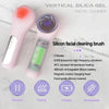 Sonic Waterproof Facial Cleansing Brush Rechargeable Hot Compress Face Scrubber Cleanser(Pink)