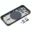 iPhone 12 Mini Back Cover Black - SIM Tray & Lens