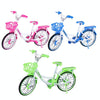 1:8 Scale Simulation Alloy Bicycle Model Mini Bicycle Toy Decoration(Road Bike-Green)