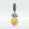 S925 Sterling Silver Fruit Series Pineapple Love Pendant DIY Bracelet Accessories