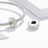 S925 Sterling Silver Round Colorful Beads DIY Bracelet Necklace Accessories