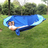 Anti-Rollover Automatic Quick-Opening Mosquito Net Hammock Outdoor Camping Double Anti-Mosquito Hammock, Size: 290x140cm(Blue)