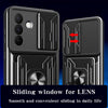 For Samsung Galaxy A56 5G Sliding Camshield TPU+PC Phone Case with Card Slot(Blue)