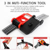 West Biking 16 In 1 Bicycle Repair Tool Multi-Function Wrench Hex Tool Riding Equipment(Black Red)