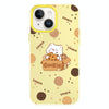 For iPhone 15 Plus Skin Feeling Jelly TPU Hybrid PC Phone Case(Bear Cookies Yellow)