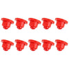10PCS 2W T4.7 Wedge Instrument Panel LED Light Indicator Lamp Bulb(Red Light)