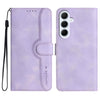 For Samsung Galaxy A26 5G Heart Pattern Skin Feel Leather Phone Case(Purple)