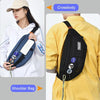 Multifunctional Chest Bag Shoulder Messenger Bag, Model: White+Badge+Lanyard