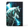 For Samsung Galaxy Tab S6 Lite 3D Painted Pattern Leather Tablet Case(Wolf)