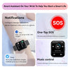 GTS6 1.69 inch Runmefit  Pressure MET BT Call Smart Watch, Heart Rate / Blood Pressure / Body Temperature(Black)