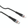 Nillkin 2.4A USB-C/Type-C to 8 Pin Silicone Data Cable, Length: 1.2m(Black)