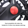 Bicycle Hollow Integrated CNC Aluminum Alloy Crankset Dust Cover, Size: 21-23mm(Black)