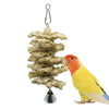 Parrot Corn Husk Chew Swing Toy - Colourful, 20cm, Small/Medium Birds